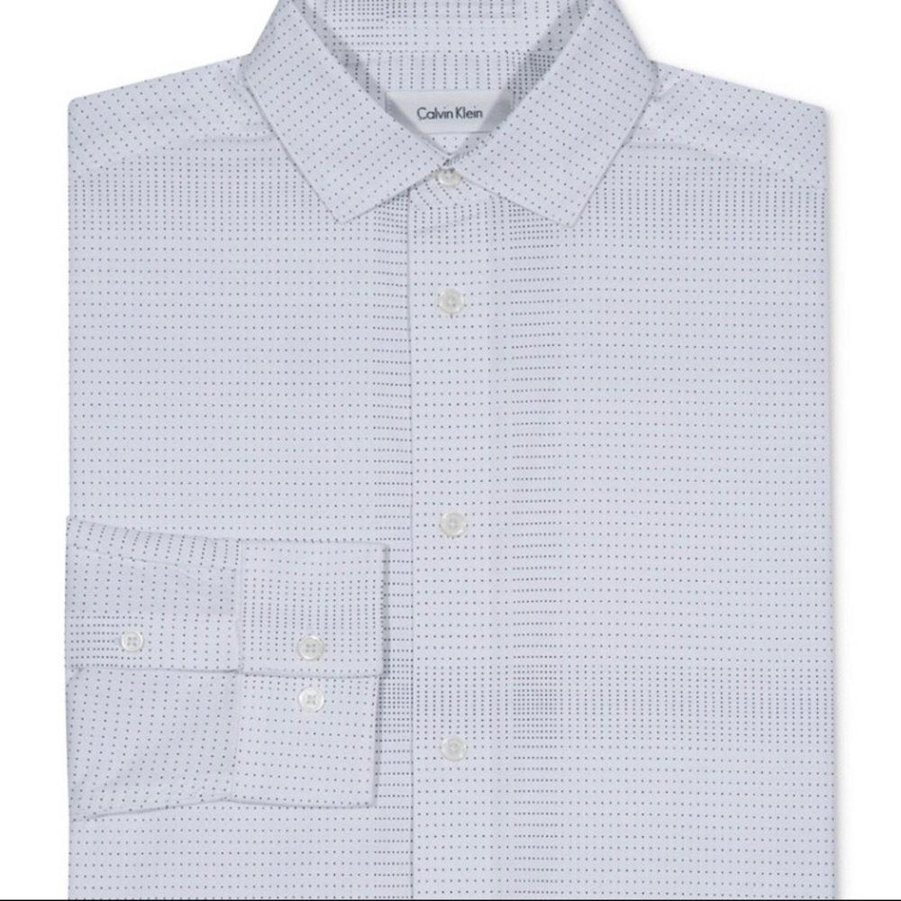 Calvin Klein white long sleeve shirt.Size 16 boy.